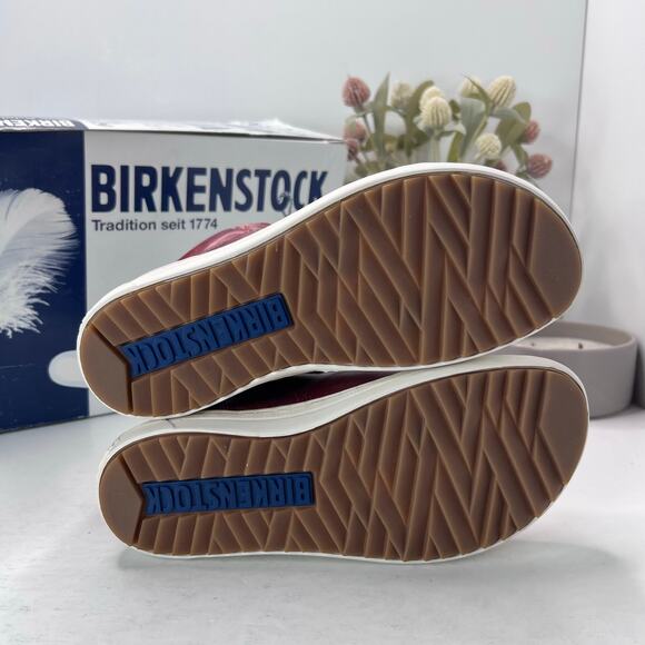 Birkenstock Bartlett Goat Leather High Top Shoes Red 450351 Women 5/EU 36 NWB - Picture 8 of 10